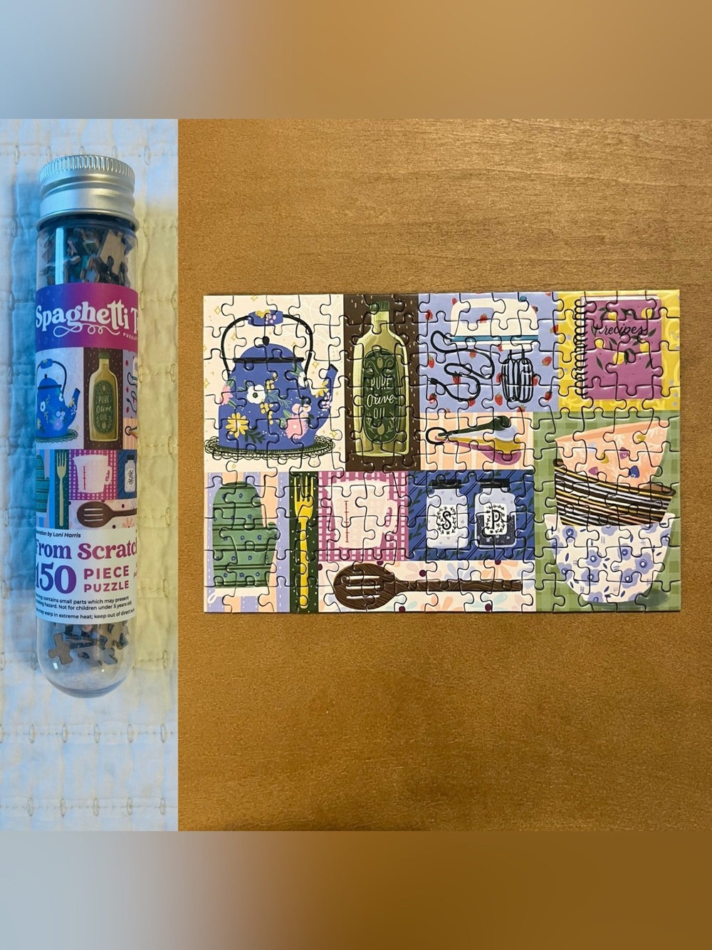 Spaghetti Tree 150 Piece Mini Puzzle, From Scratch - Picture 2 of 2